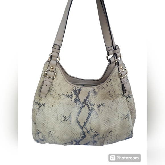 Coach Rare Madison Python Embossed Maggie Shoulder Bag - Picture 3 of 17